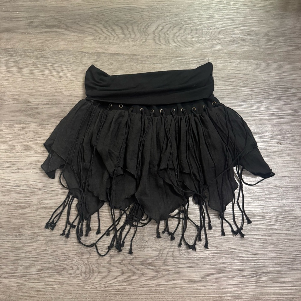 Dolls Kill / Club Exx Black Mini Skirt for Festivals